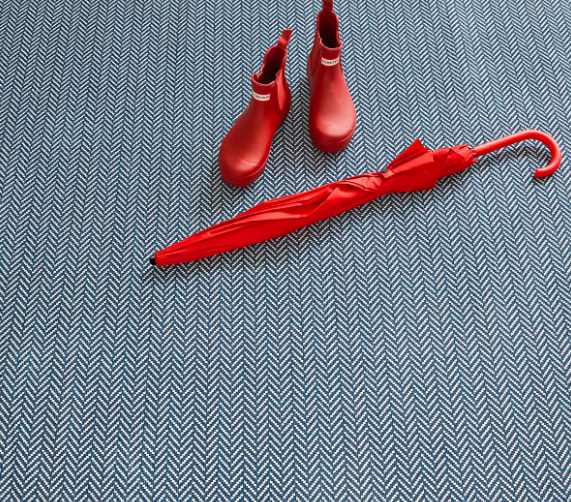 Herringbone Machine Washable Rug