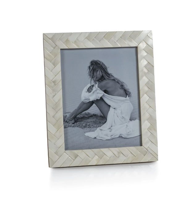 Bone Braided Photo Frame