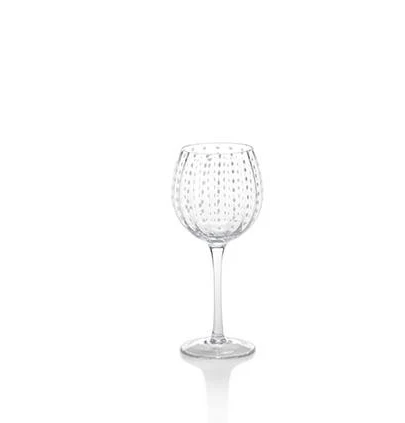 White Dots Wine Goblet