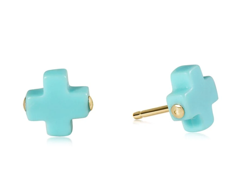 E Newton Signature Cross Studs