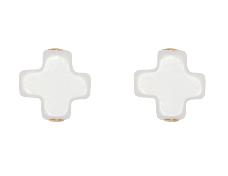 E Newton Signature Cross Studs