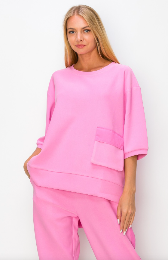 Karen Crepe Knit Top