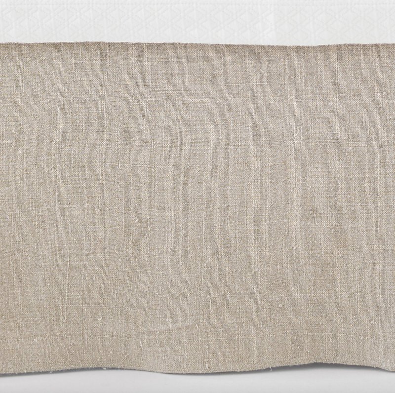 Stone Washed Linen Tailored Paneled Bed Skirt - Final Sale 40% off in cart