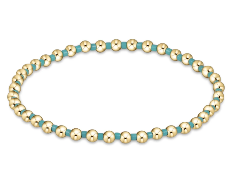 E Newton Hope Grateful 3mm Bead Bracelet