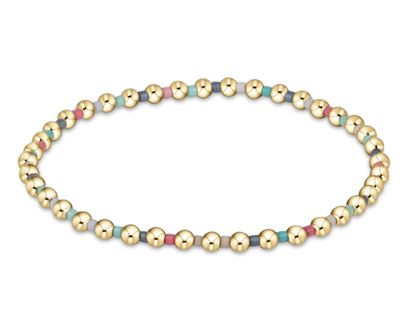 E Newton Hope Grateful 3mm Bead Bracelet