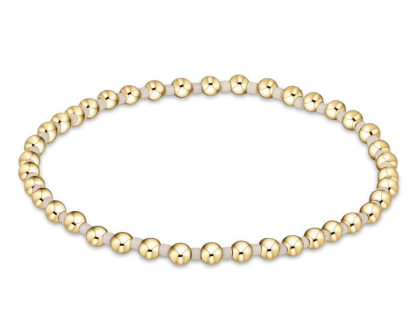 E Newton Hope Grateful 3mm Bead Bracelet