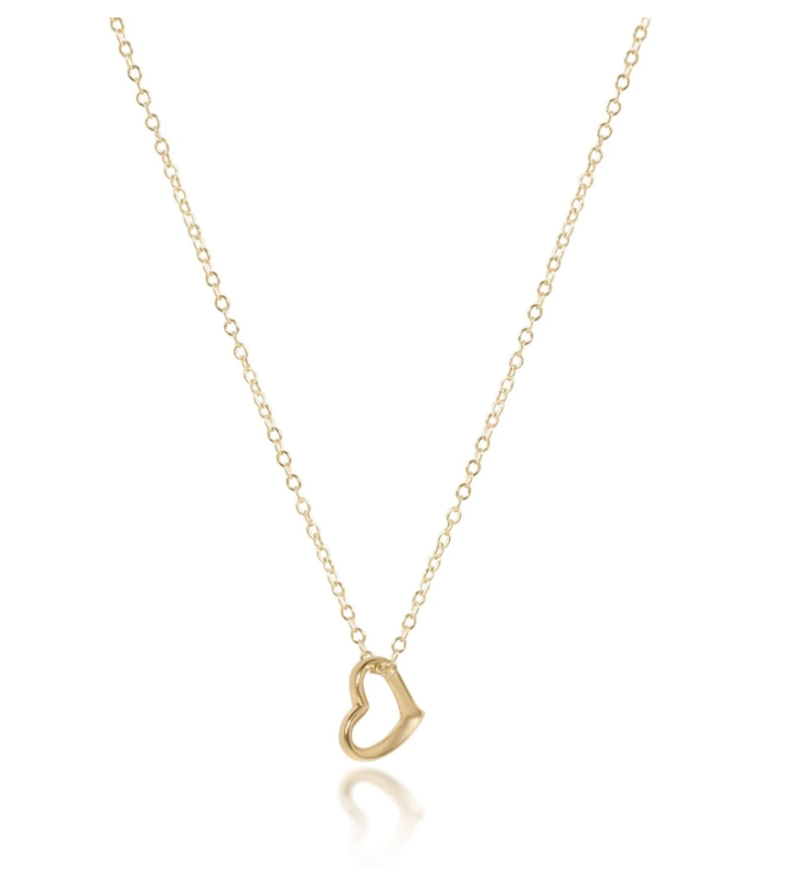 E Newton egirl 14" Necklace - Love Small Charm