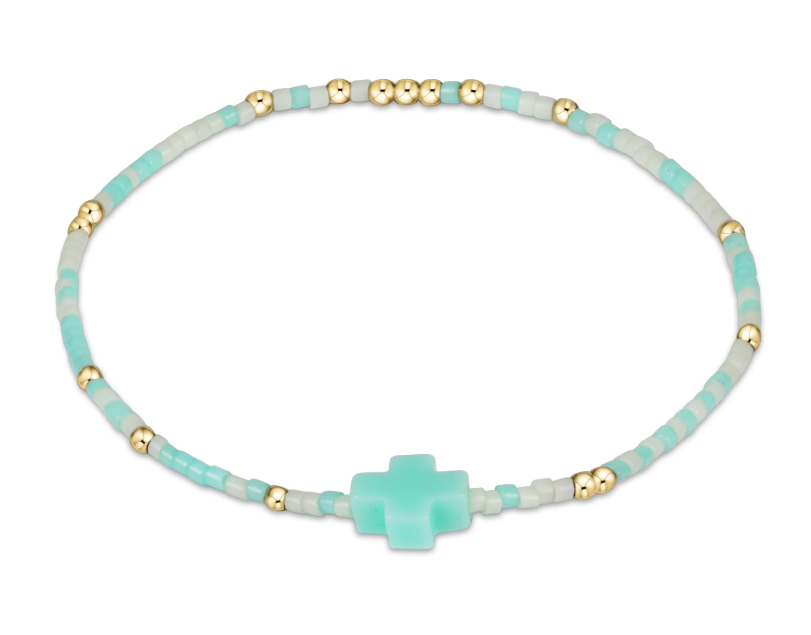 E Newton egirl Hope Unwritten Signature Cross Bracelet