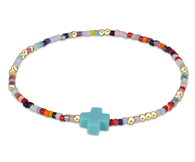 E Newton Hope Unwritten Signature Cross Bracelet