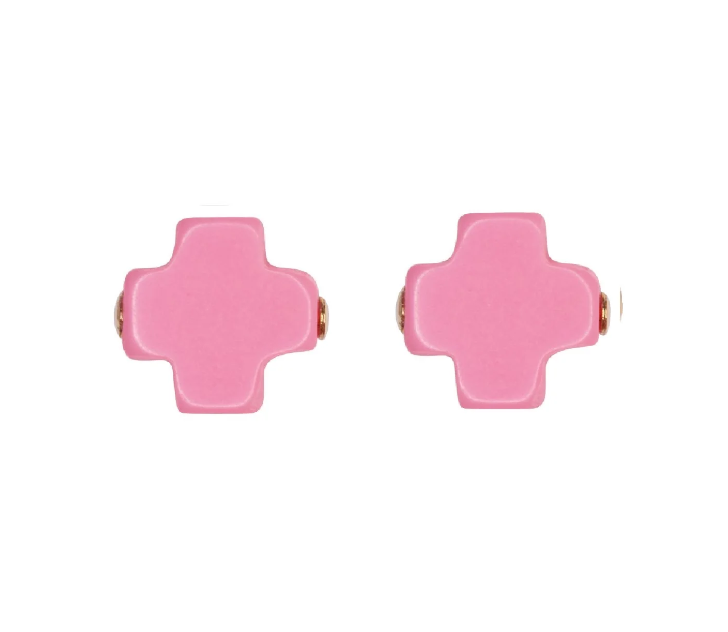 E Newton Signature Cross Studs