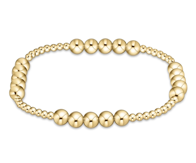 E Newton Classic Blissful Pattern Bracelet - Gold