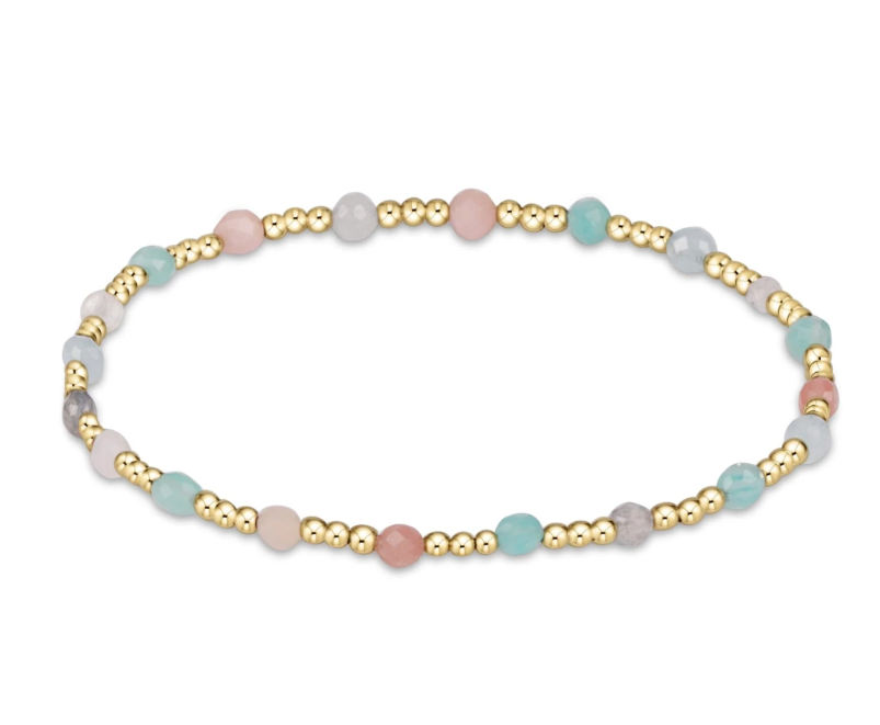 E Newton Sincerity Pattern Bead Bracelet - Gemstone