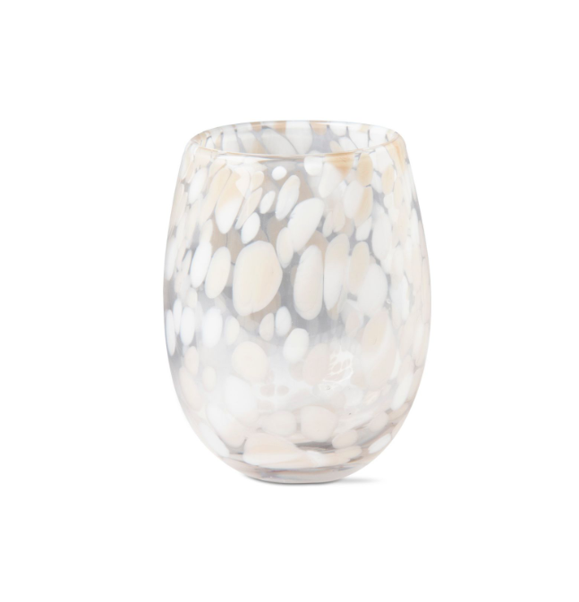 Confetti Stemless Wine Glasses - Set of 2