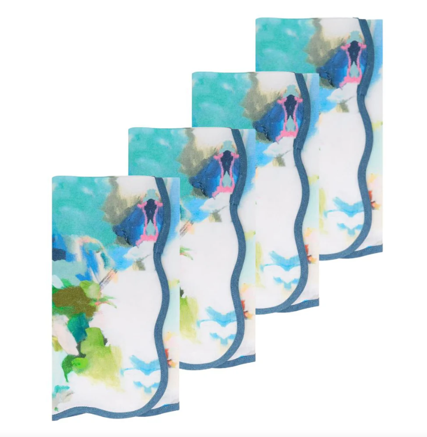 Park Avenue Scalloped Napkins - Set of 4