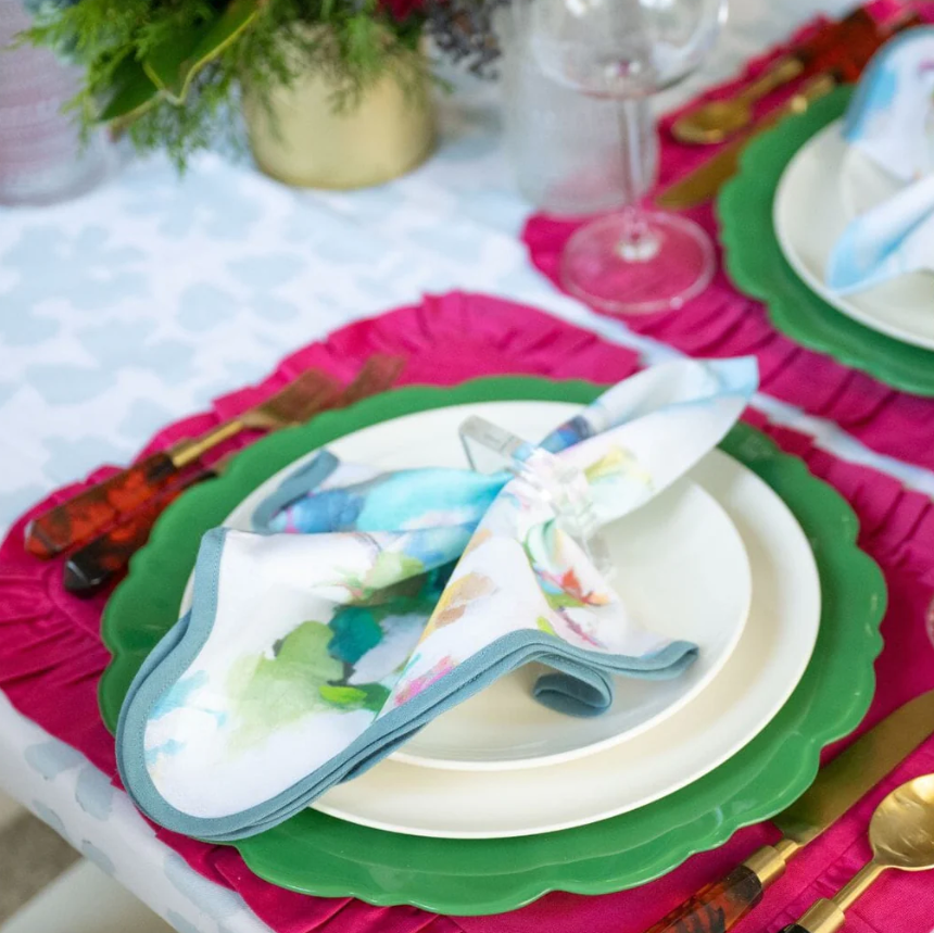 Park Avenue Scalloped Napkins - Set of 4