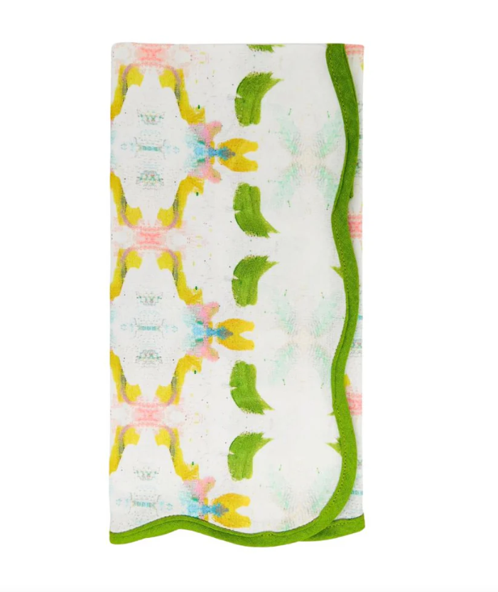 Dogwood Scalloped Napkins - Set of 4