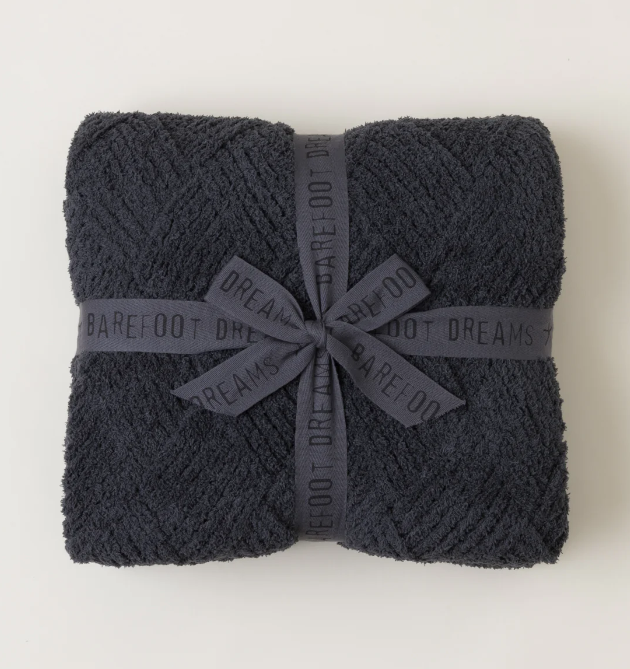 Barefoot Dreams CozyChic Diamond Weave Blanket