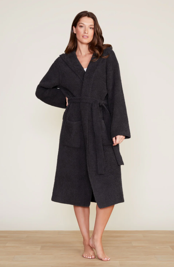 Barefoot Dreams CozyChic Ribbed Hooded Robe