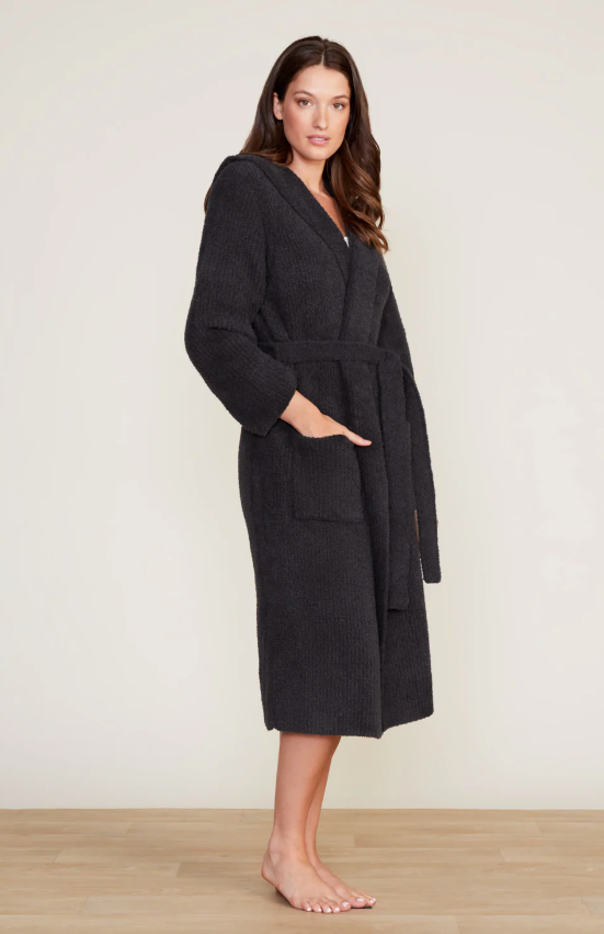 Barefoot Dreams CozyChic Ribbed Hooded Robe
