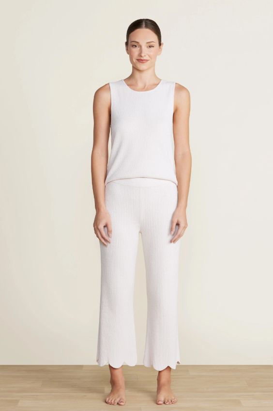 Barefoot Dreams CozyChic Ultra Lite Scallop Cropped Pant - Final Sale 25% off in cart