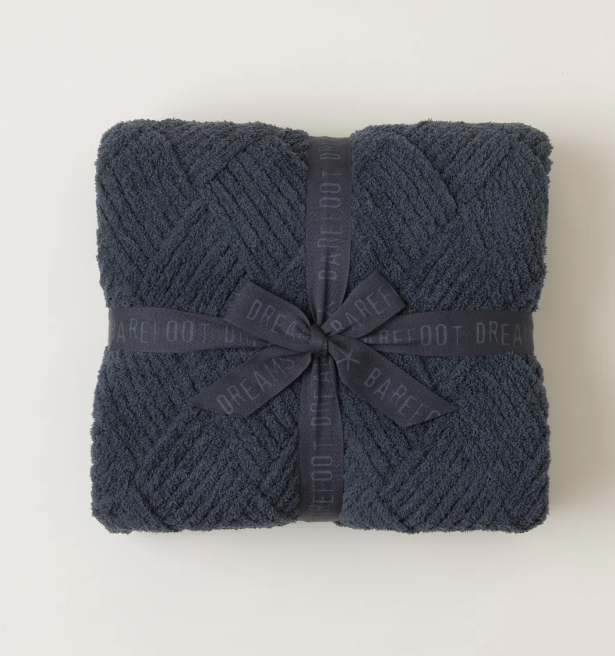 Barefoot Dreams CozyChic Diamond Weave Blanket