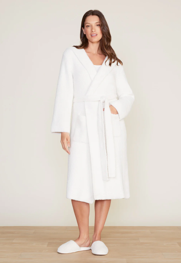 Barefoot Dreams CozyChic Ribbed Hooded Robe