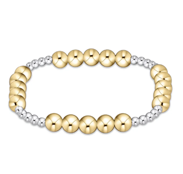 E Newton Classic Blissful Pattern Bracelet - Mixed Metal