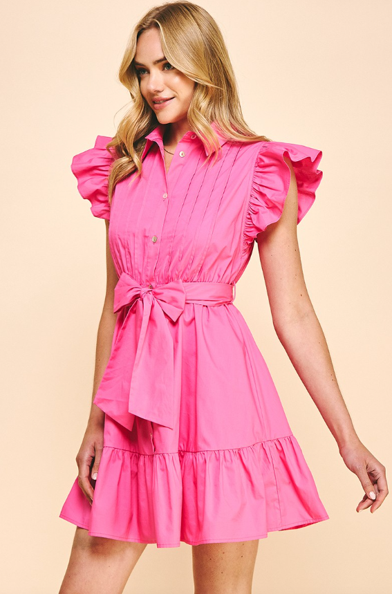 Autumn Buttondown Mini Dress - Final Sale 40% off in cart