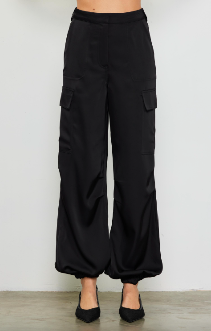 Esther Satin Cargo Pant