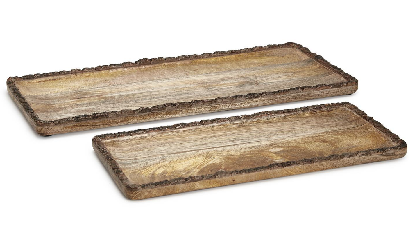 Natural Bark Edge Tray
