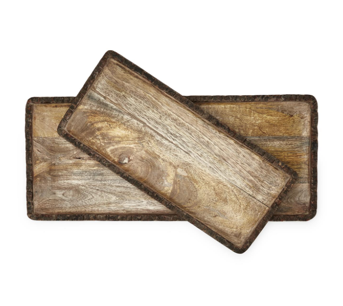 Natural Bark Edge Tray