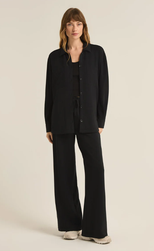Z Supply Layover Modal Fleece Button Up - Final Sale 30% off in cart