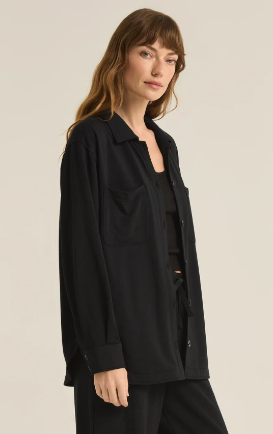 Z Supply Layover Modal Fleece Button Up - Final Sale 30% off in cart