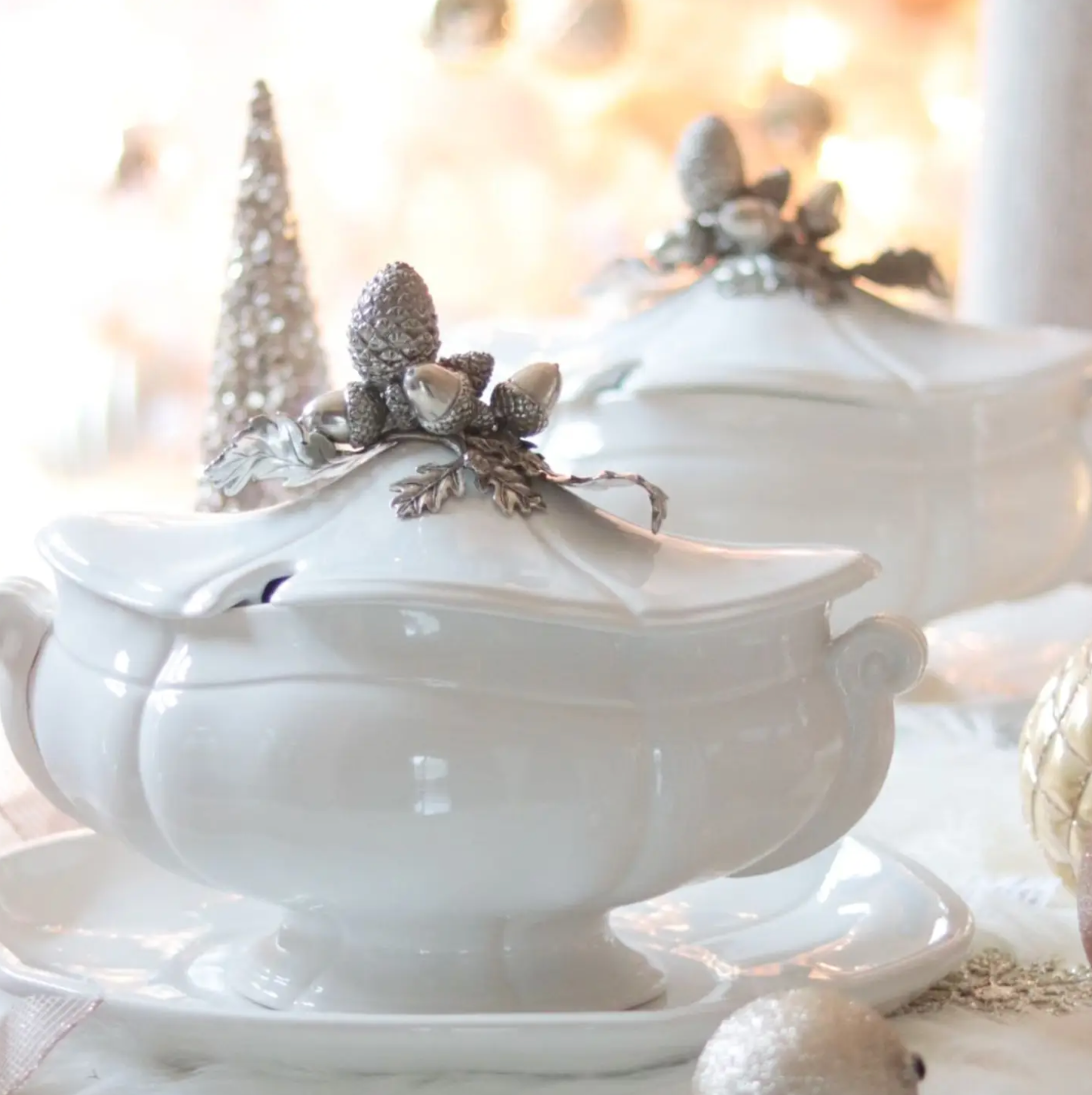 Pewter Majestic Forest Tureen