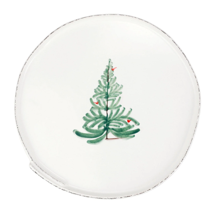 Vietri Lastra Holiday Large Cake Stand