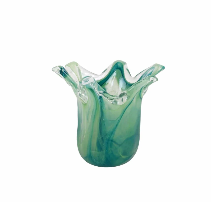 Vietri Onda Glass Vase