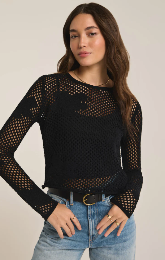 Z Supply Blossom Floral Sweater - Final Sale 20% off in cart