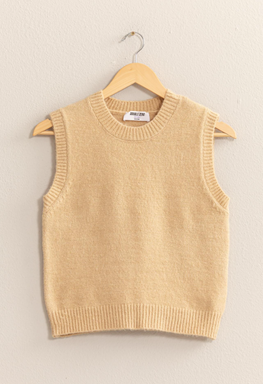 Emerie Sleeveless Cropped Sweater Top - Final Sale 30% off in cart