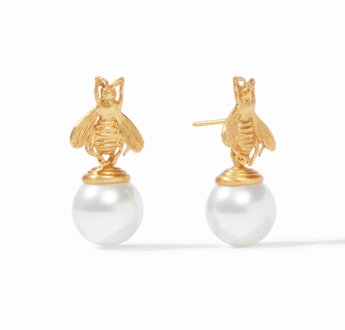 Julie Vos Bee Pearl Drop Earring