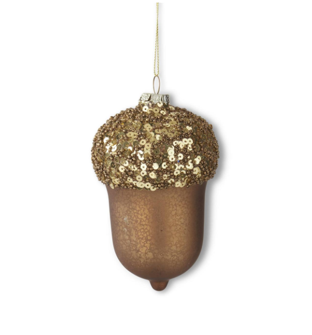 Mercury Glass Acorn Ornament