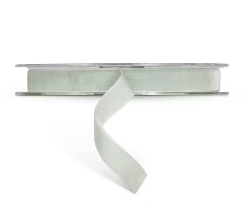 Swiss Velvet Silver Sage Ribbon