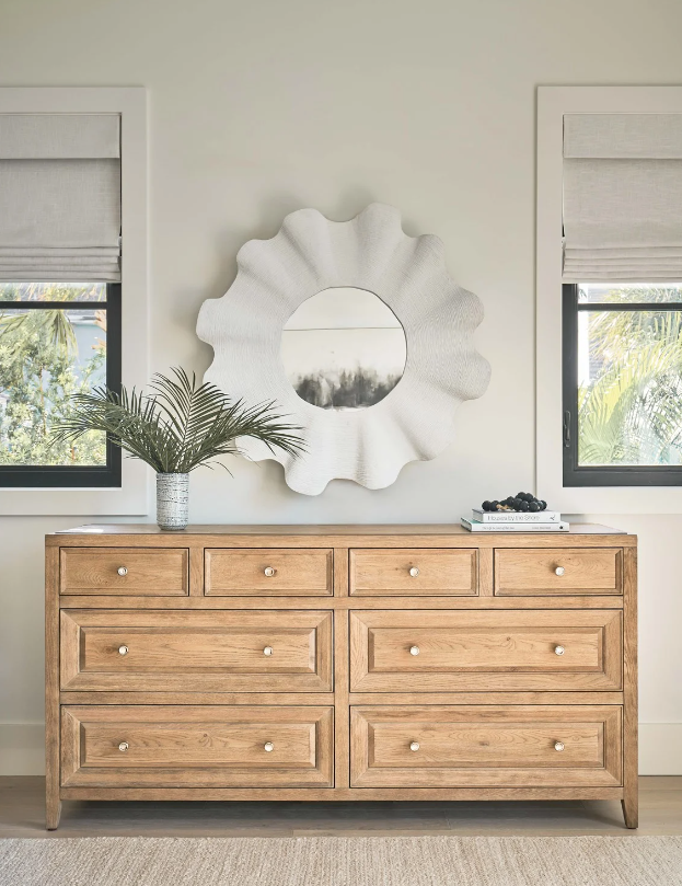 Scalloped Coastal Mirror