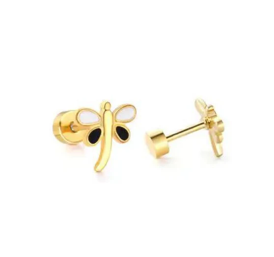 Linny Co Screwback Stud - Bri Butterfly