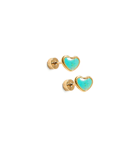 Linny Co Screwback Stud - Nora Heart