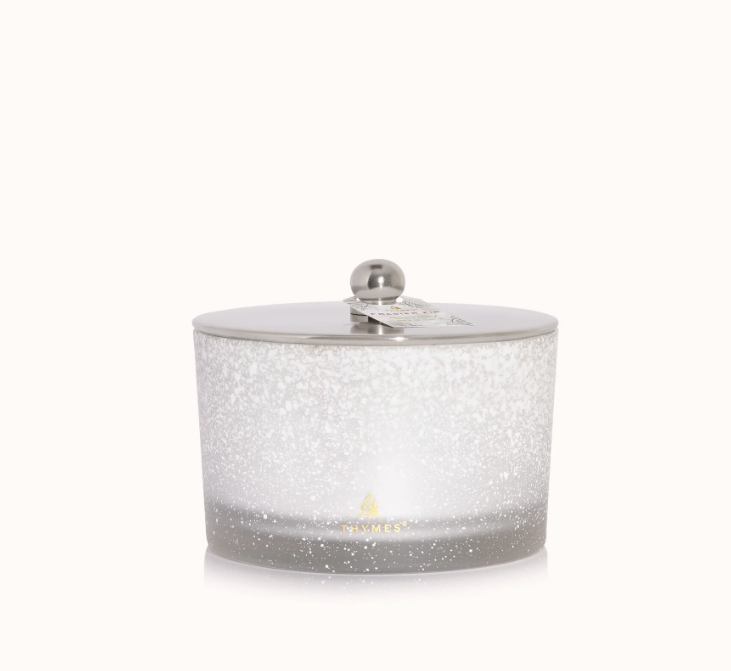 Thymes Frasier Fir Flocked 3 Wick Candle