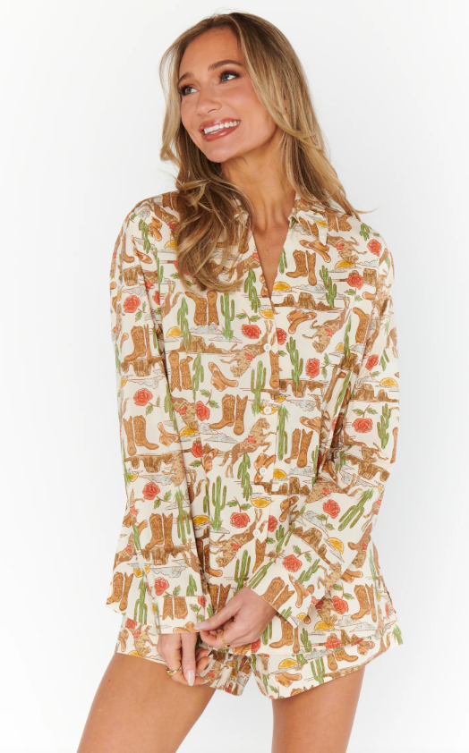 Show Me Your Mumu Early Riser PJ Set - Rodeo Escape