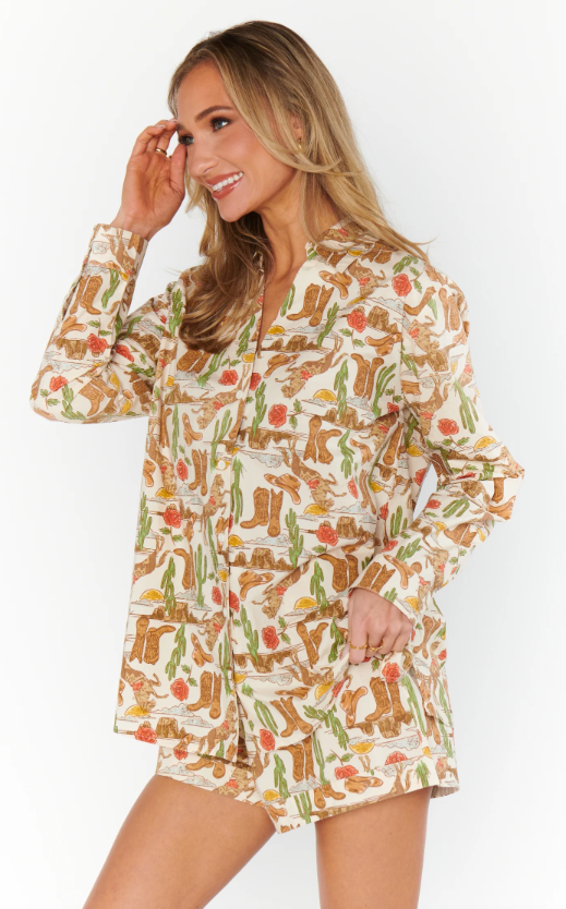 Show Me Your Mumu Early Riser PJ Set - Rodeo Escape