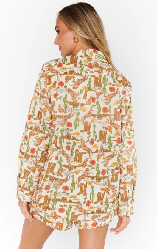 Show Me Your Mumu Early Riser PJ Set - Rodeo Escape