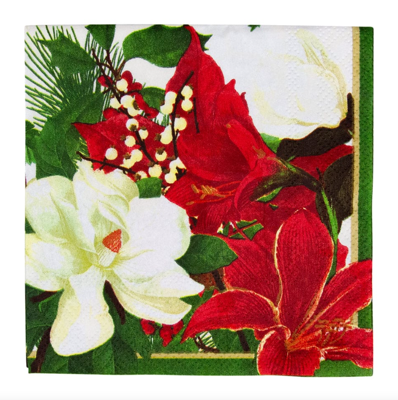 Christmas Garden Paper Napkins