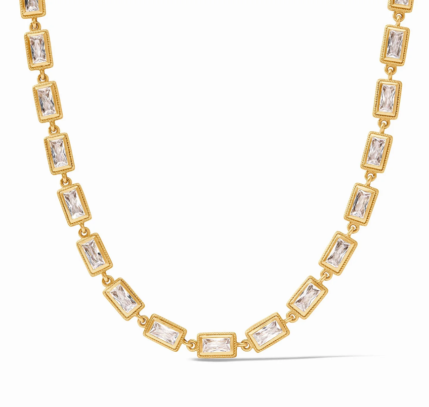 Julie Vos Baguette Tennis Necklace